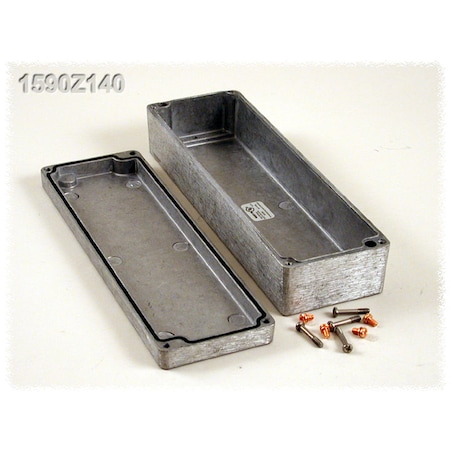 Hammond Screws Electrical Enclosures, 9.85 in H, 2.24 in D, 3.13 in W, 4, 4X, 6, 6P, 12 & 13, Aluminum 1590Z140